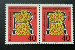 Germany 1,000th Death Anniv 1973 (stamp blk of 2 MNH