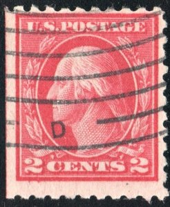 SC#425 2¢ Washington Single (1914) Used