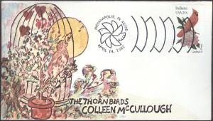 #1966 Indiana Birds - Flowers Great Picture FDC