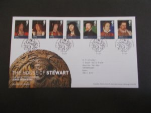 GB 2010 The House of Stewart Set of 7 on First Day Cover with Tallents House SHS