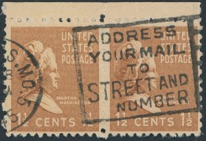US 805 Presidential Issue; Used pair -- See details and scan