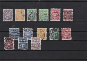 latvia 1922-23used stamps ref 12574