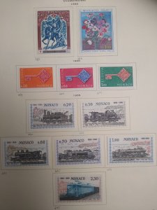 collection on pages Monaco 1968-70 PS: CV $118