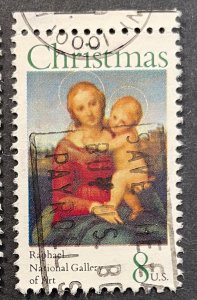 US #1507 Used F/VF 8c Christmas - Madonna and Child 1973 [G9.9.2]