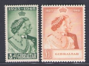 1948 Gibraltar, Stanley Gibbons # 134/35 - MNH**