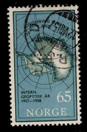 Norway Scott 357 used map stamp