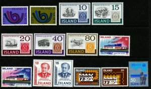 Iceland 1973 Cpl year set. Very good. MNH