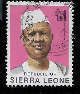 SIERRA LEONE, 433, USED, PRES. SIAKA STEVENS