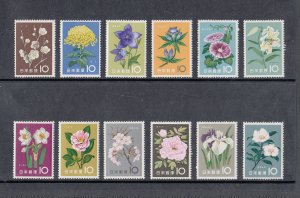 Japan Scott #712-723 MNH