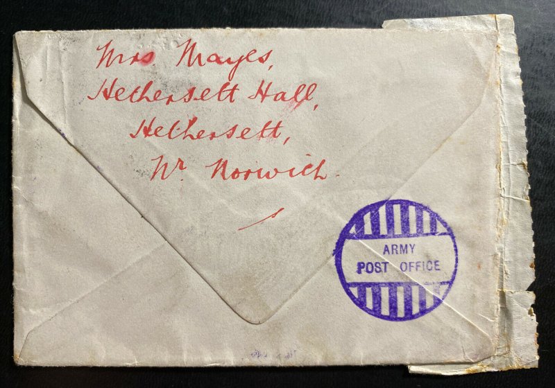 1941 Hethersett England Officially Sealed cover to Army Post Office 1635 |  Great Britain, Stamp / HipStamp