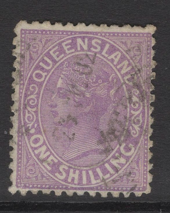 QUEENSLAND SG173 1882 1/= DEEP MAUVE USED 