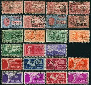 ITALY Special Delivery Postage Stamp Collection EUROPE Used