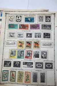 OLD GERMANY STAMPS HINGED ON ALBUM PAGE