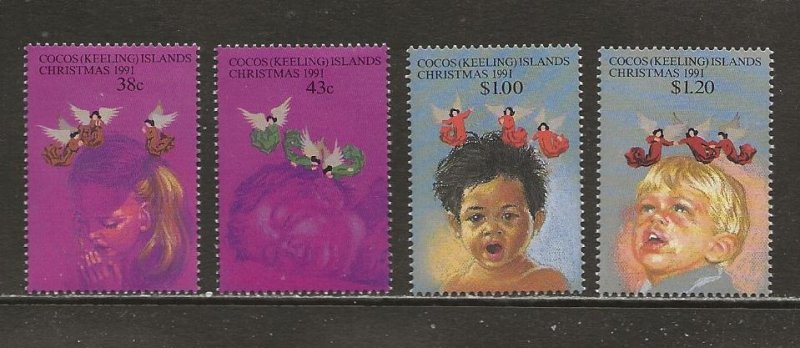 Cocos Islands Scott catalog # 244-247 Mint NH