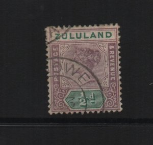 Zululand 1894 SG20 1/2d used