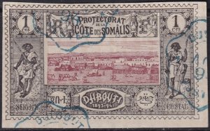 Somali Coast 1892 Sc 6 used Djibouti cancels