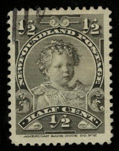 1897-1918, Royal Family, Newfoundland, 1/2 cent, SC #78 (Т-8474)