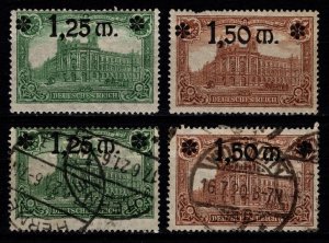 Germany 1920 Berlin Post Offie Surch., Part Set [Unused / Used]