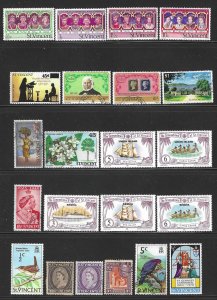 St Vincent 22 stamp mixture MNH/Mint/Used   SCV$5.50+