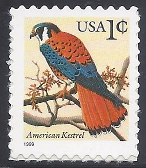 #3031 1c American Kestrel 1999 Mint NH