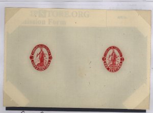 Costa Rica  1923-24 2c & 5c Enus - proofs in red