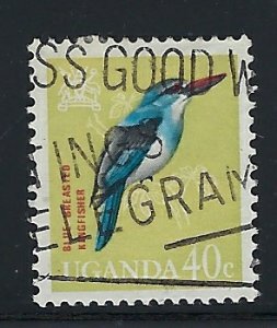 Uganda 102 Used 1965 Bird (an3091)