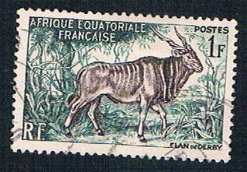 French Equatorial Africa 195 Used Giant Eland (BP7820)