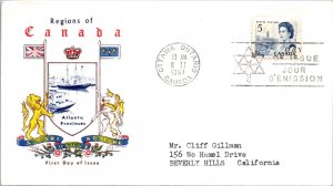 Canada 1966 FDC - Regions Of Canada, Atlantic Provinces - Ottawa, Ont - J3921