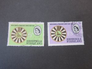 Rhodesia and Nyasaland 1963 Sc 189-90 set FU