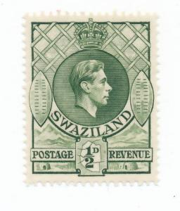 Swaziland 1938  Scott 27 MH - 1/2p, George VI 