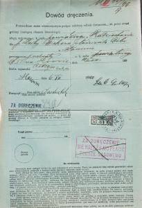 West Ukraine - 6.12.1900 Power of Attorney using Austrian revenue stamp