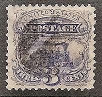 US  114 Used 1869 3c ultra Locomotive CV $17.50