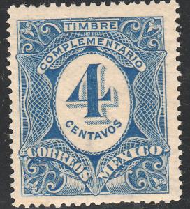 MEXICO J3, 4¢ Postage Due. MINT, NEVER HINGED. F-VF.