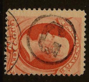 US 1800s Various POs' Fancy Cancel = Neatly-Struck 'G'-in-Ring = Cole #Lg-16