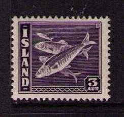 ICELAND Sc# 218a MH F Herring Fish 3a