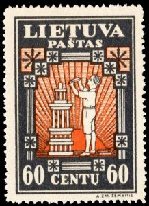 Lithuania Scott 277H Unused hinged.