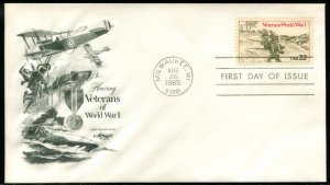 2154 US 22c World War I Veterans FDC,   Artmaster cachet