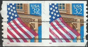 # 2915 USED Die Cutting Did Not Go All The Way Thru FLAG OVER PORCH