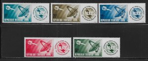 Togo 516-20 1965 100th ITU set MLH