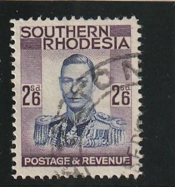 Southern Rhodesia  Scott#  53  Used