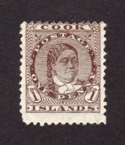 Cook Island stamp #9, MHOG, perf. 12, CV $50.00