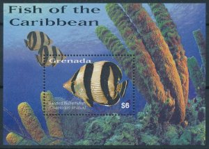 [109117] Grenada 2003 Marine life fish Butterflyfish Souvenir Sheet MNH