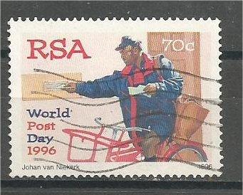 SOUTH AFRICA, 1996, used 70c, World Post Day. Scott 952