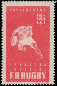 Romania #B245, Complete Set, 1944, Sports, Hinged