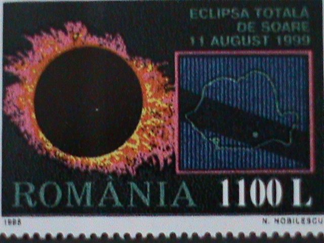 ​ROMANIA-1998 SC#4262- EVENTS OF THE 20TH CENT.-STAMP-MNH VF TOTAL ECLIPSE SUN