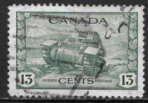 Canada 258: 13c Ram Tank, used, F-VF