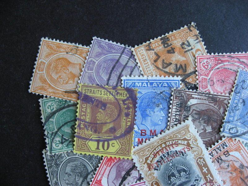 Collection breakdown! STRAITS SETTLEMENTS 25 different,some mixed condition