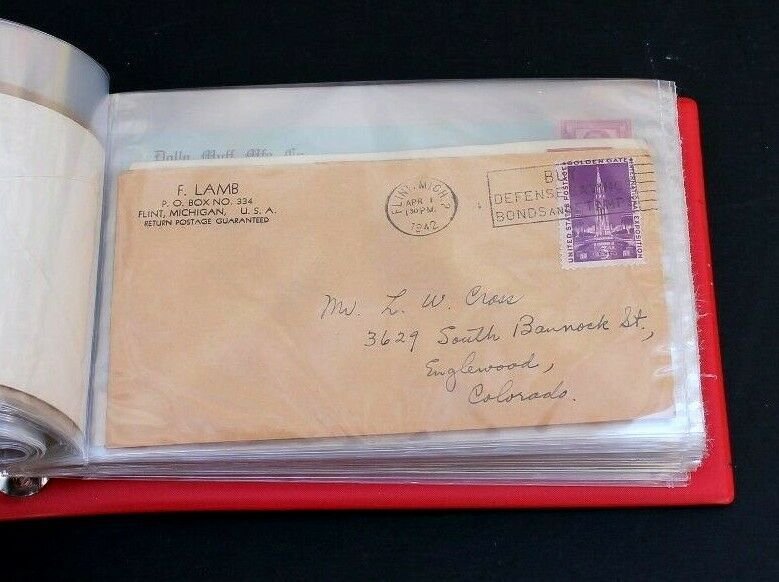 US Stamp Collection 80 Vintage Slogan Cancel Covers 1930's & early 1...