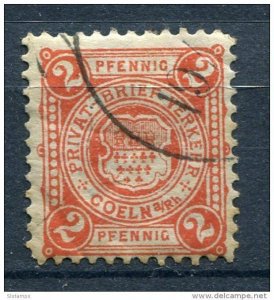 Germany 1886 Local Private Koln Mi 3 Used