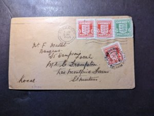 1944 British Channel Islands Cover Guernsey St Peters Port CI Local Use